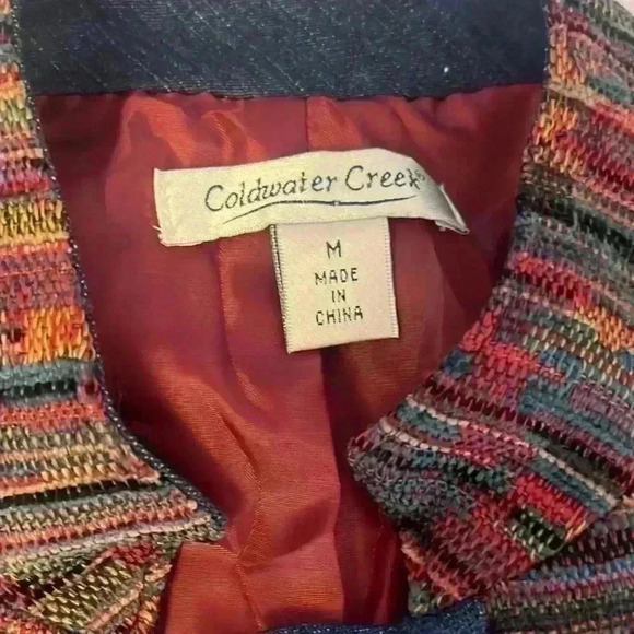 Coldwater Creek Denim Tapestry Jacket - Picture 2 of 4